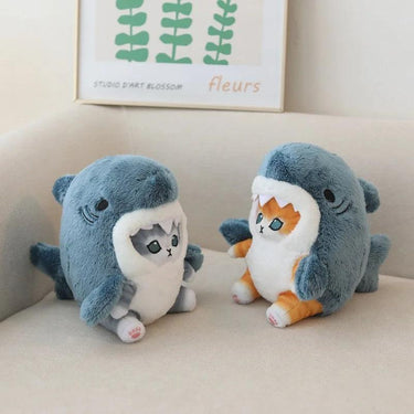 Shark Cat Doll Stuffed Animals KittyNook Cat Company